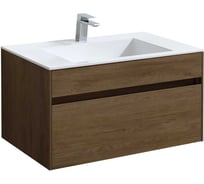 База под раковину VINCEA Chiara 800 подвесная, 1 выкатной ящик soft-close, T. Oak. VMC-2C800TO