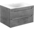 База под раковину VINCEA Fine 800 подвесная, 2 выкатных ящика soft close, Beton. VMC-2F800BT 3