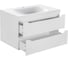 База под раковину VINCEA Fine 800 подвесная, 2 выкатных ящика soft close, G.White. VMC-2F800GW 1