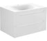 База под раковину VINCEA Fine 800 подвесная, 2 выкатных ящика soft close, G.White. VMC-2F800GW 4