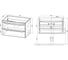 База под раковину VINCEA Fine 800 подвесная, 2 выкатных ящика soft close, G.White. VMC-2F800GW 5