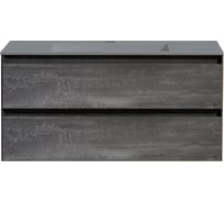 База под раковину VINCEA Luka 1000 подвесная, 2 выкатных ящика soft-close, G.Stone. VMC-2L100GS