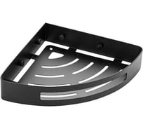 Полочка BRIMIX литая, угловая, одинарная, из нержавеющей стали, цвет черный 5687