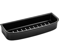 Полочка BRIMIX прямая из высокопрочного АБС пластика, черная матовая, с вкладышем черного цвета 5676