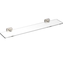 Стеклянная полка для ванной Wonzon & Woghand GRAFFITY, Брашированный никель WW-9327-BN
