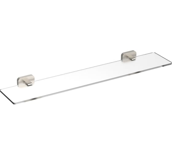 Стеклянная полка для ванной Wonzon & Woghand GRAFFITY, Брашированный никель WW-9327-BN 1