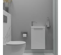 Подвесная тумба в ванную ЗОВ Монови Слим 40 к раковине 40697201 Белый мат MS40BM