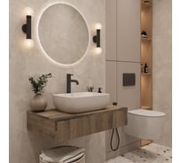 Подвесная тумба для ванной ЗОВ Токио 80, под раковину 40696853, цвет - аттик, T80ATC1