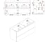 Подвесная тумба для ванной ЗОВ Дион 120, под раковину 40697009, цвет фисташковый, D120F 3