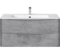 База под раковину VINCEA Paola 1000 подвесная, 2 выкатных ящика soft close, Beton. VMC-2P100BT