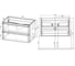База под раковину VINCEA Vico 800 подвесная, 2 выкатных ящика soft close, G.White. VMC-2V800GW 4