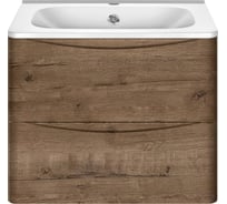 База под раковину VINCEA Paola 600 подвесная, 2 выкатных ящика soft close, V.Oak. VMC-2P600VO