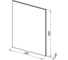 Зеркало Aquanet Lino 60, белый матовый 00253905 3