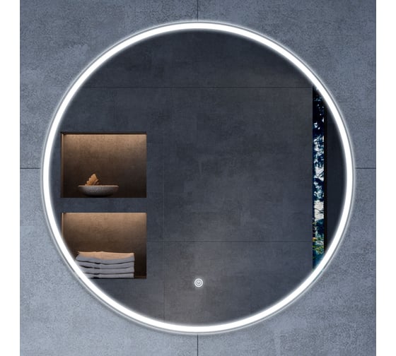 Зеркало VINCEA LED 700x700 c сенсорным выключателем и диммером VLM-3DE700 1