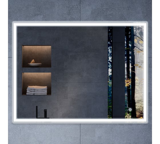 Зеркало VINCEA LED 800x600 c сенсорным выключателем и диммером VLM-3VN800 1