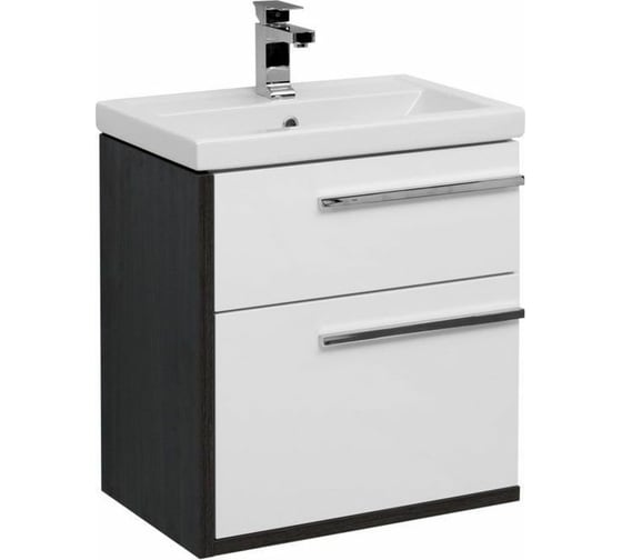 Тумба Aquanet Фостер 60 белый, эвкалипт 00202063