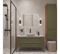 Тумба для ванной ЗОВ Валенсия 100, к раковине 40696853, цвет Зеленый тростник V100Z-KPW