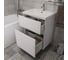 Тумба 1Marka Aris 70Н (700x910x450) 2я белая аляска/белый глянец Ц0000035779 4