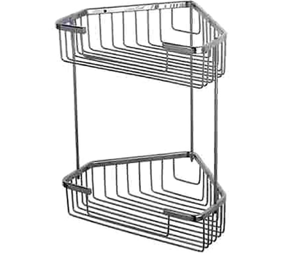 Полка угловая двойная D-Lin хром D201305 1