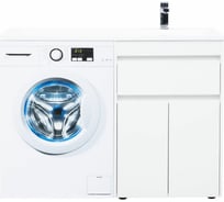 Тумба Aquanet Токио 58 напольная 1 ящик, 2 фасада, белый глянец 00237745