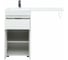 Тумба Aquanet Токио 48 напольная 1 ящик 2 фасада цвет белый глянец 00237744 4