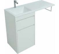 Тумба Aquanet Токио 48 напольная 1 ящик, бельевая корзина, цвет белый глянец 00239289