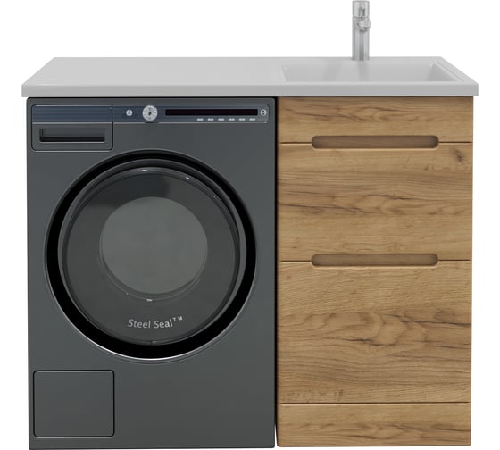 Тумба без раковины RUVANN DUET 50 в ванную напольная, голд крафт Т.DUET.GK-50Н 1