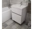 Тумба 1Marka Aris 60Н (600x910x450) 2я белая аляска/белый глянец Ц0000035775 4