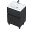 Тумба 1Marka Aris 70Н (700х910х450) 2я антрацит/монолит дарк Ц0000035780 1