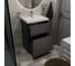 Тумба 1Marka Aris 70Н (700х910х450) 2я антрацит/монолит дарк Ц0000035780 6