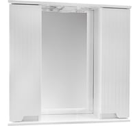 Зеркало-шкаф SANTRADE НР 80 см АСТИ (белое) с подсветкой двойное ( усиленная упаковка ) 0779