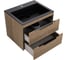 База под раковину VINCEA Chiara 2D 1000 подвесная, 2 выкатных ящика soft-close, N.Oak. VMC-2C2100NO 1