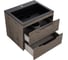База под раковину Chiara 2D 600 подвесная, 2 выкатных ящика soft-close, R.Oak. VINCEA VMC-2C2600RO 1