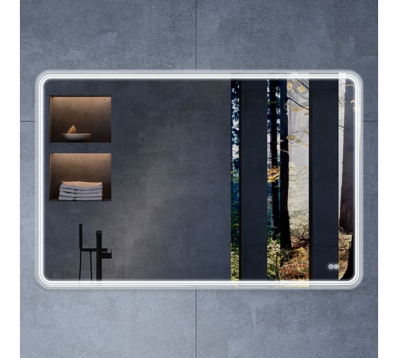 Зеркало VINCEA LED 1200x800 c сенсорным выключателем и диммером, антизапотевание VLM-3MA120-2 1