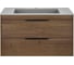 База под раковину VINCEA Chiara 2D 800 подвесная, 2 выкатных ящика soft-close, T.Oak. VMC-2C2800TO 1