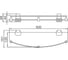 Стеклянная полка в ванную комнату Ledeme L30307U 2