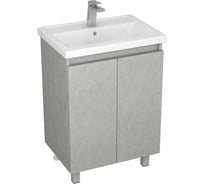 Тумба под умывальник Фостер 60 Uncoria Моро с 2-мя дверьми, светлый камень 56075