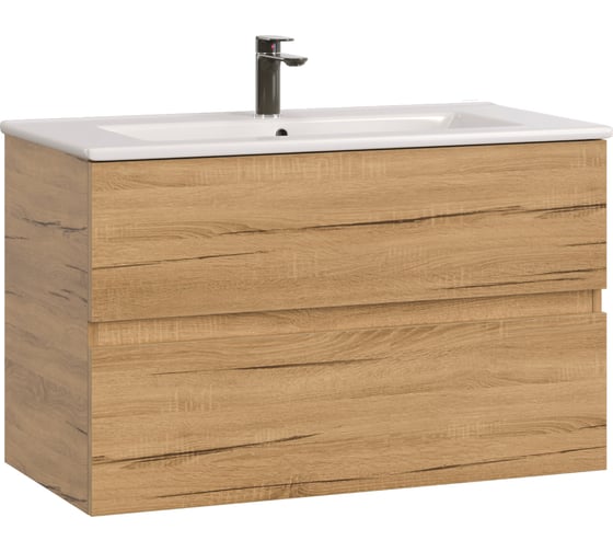 Тумба без раковины RUVANN DREVA 90 в ванную подвесная Т.DREVA.Д-90П
