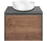 База под накладную раковину VINCEA Mesa 600 подвесная, 1 выкатной/1 скрытый ящик soft close, T.Oak + Beton VMC-2MS600TB 1
