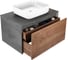 База под накладную раковину VINCEA Mesa 800 подвесная, 1 выкатной/1 скрытый ящик soft close, T.Oak + Beton VMC-2MS800TB 2