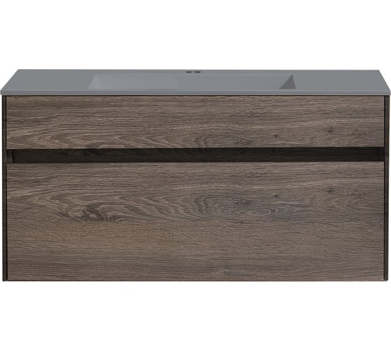 База под раковину VINCEA Chiara 1000 подвесная, 1 выкатной ящик soft-close, R.Oak VMC-2C100RO 1