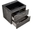 База под раковину VINCEA Chiara 2D 600 подвесная, 2 выкатных ящика soft-close, G.Stone VMC-2C2600GS 2