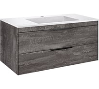 База под раковину VINCEA Chiara 2D 1000 подвесная, 2 выкатных ящика soft-close, G.Stone VMC-2C2100GS