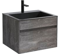 База под раковину VINCEA Chiara 600 подвесная, 1 выкатной ящик soft-close, G.Stone VMC-2C600GS