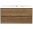 База под раковину VINCEA Gio 1000 подвесная, 2 выкатных ящика soft-close, T.Oak VMC-2G100TO 1