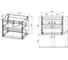 База под раковину VINCEA Gio 600 подвесная, 2 выкатных ящика soft-close, T.Oak VMC-2G600TO 3