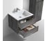 База под раковину VINCEA Luka 600 подвесная, 2 выкатных ящика soft-close, G.Stone VMC-2L600GS 2