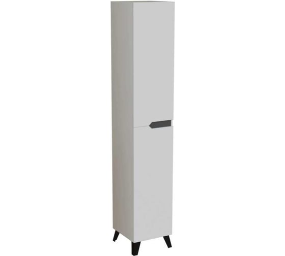 Пенал MIXLINE ОРИОН-35 универсальный, 2 створки, белый/графит, 350x1920x320 мм, ПВХ 557277 1