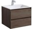 База под раковину VINCEA Luka 600 подвесная, 2 выкатных ящика soft-close, R.Oak VMC-2L600RO 1