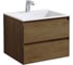 База под раковину VINCEA Luka 600 подвесная, 2 выкатных ящика soft-close, T.Oak VMC-2L600TO 2